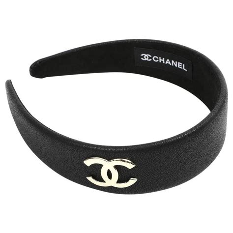 Chanel Vintage Black Bow Headband VTG 80s 90s Classic Preppy